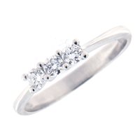 Anello Fanton Gioielli Donna TRILOGY in Oro bianco Diamante 0.29 Ct VLT8PBROB - VLT8PBROB